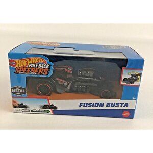 Hot Wheels Pull Back Speeders Fusion Busta Die Cast 1:43 Vehicle New Mattel